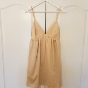 Gold/Champagne Harlyn Baby Doll Dress